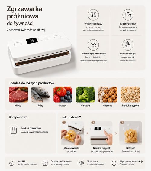 Livingly™ SealPro – zgrzewarka do żywności